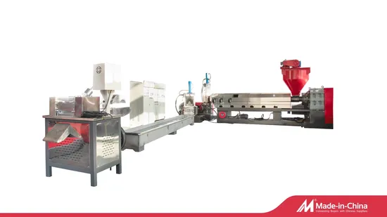 Máquina de reciclagem de plástico para PE/PP/PA/PVC/ABS/PS/PC/EPE/EPS/Pet Lavagem e granulação de pelotização